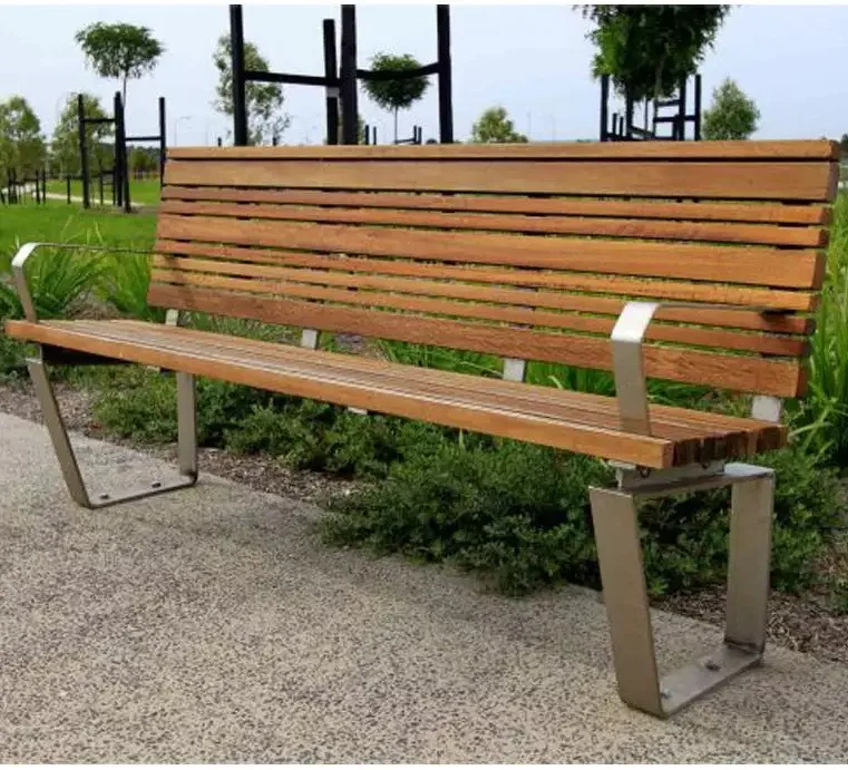 Manufacturers Public Garden Wooden Seating Benches Factory Patio Wooden Seating Bench