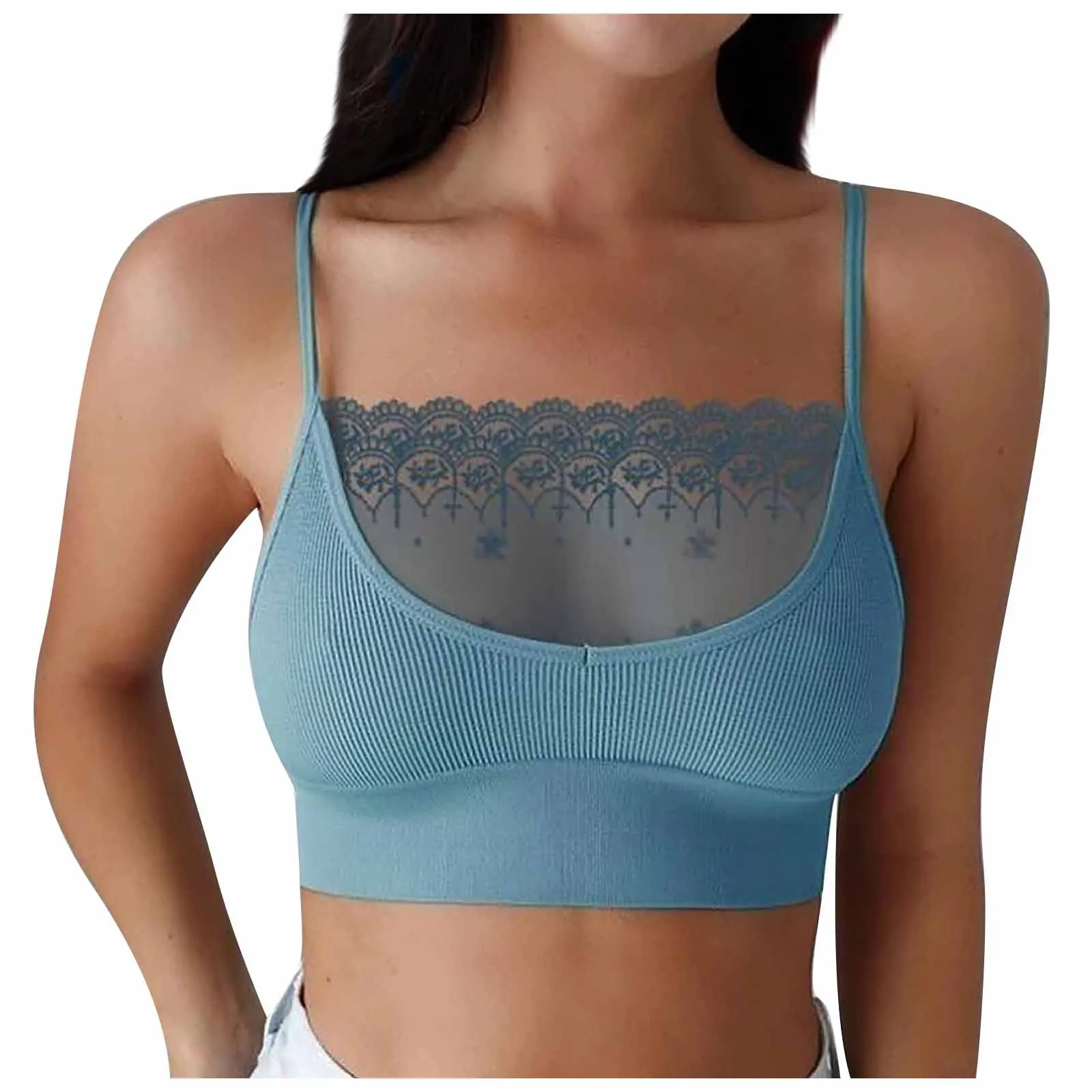 Ropa interior de Copa grande para mujer, sujetador de talla grande, cómodo, sin sujetador de acero, Bralette de moda, Tops, lencería nueva