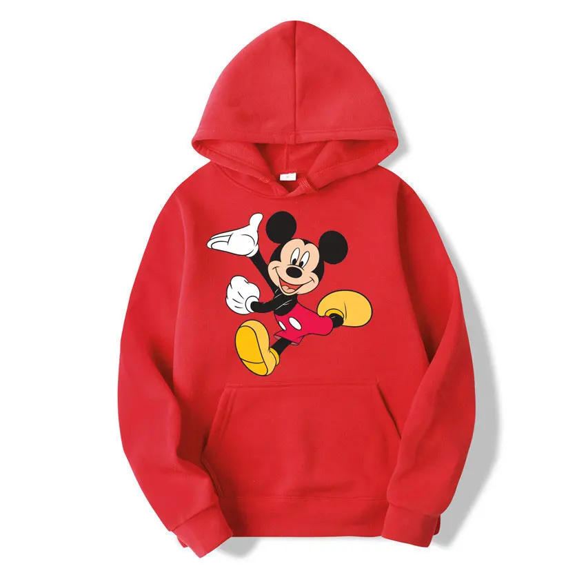 Mickey Mouse Cartoon Anime Women Pullover Tops Spring Autumn Men Hoodie New Fashion Sports Couple Oversized Sweatshirt Clothing