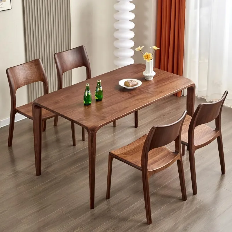 

Customizable North American Dining Table Rectangle Light Luxury Simple Modern Home