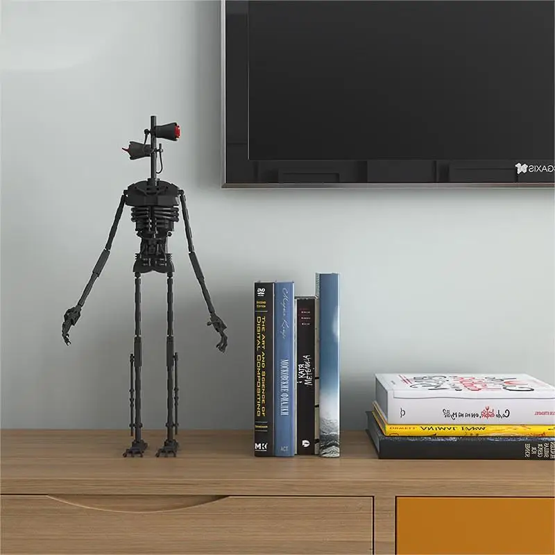 

Horror Game Scene MOC Siren Monster Building Block Classic Robot Model Creative Ornaments DIY Assembly Toys Gifts 303PCS