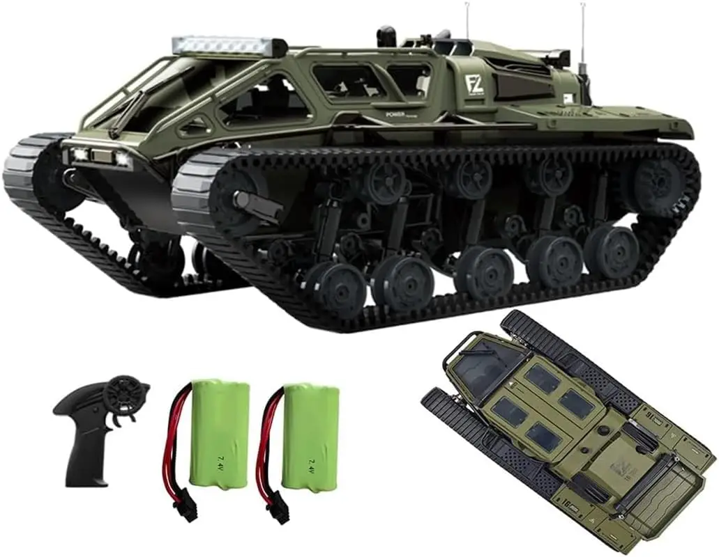 High Speed Remote Control Tracked Vehicle G2067 Proportional Throttle Remote Control All Terrain Vehicle Flexible Control Tank M