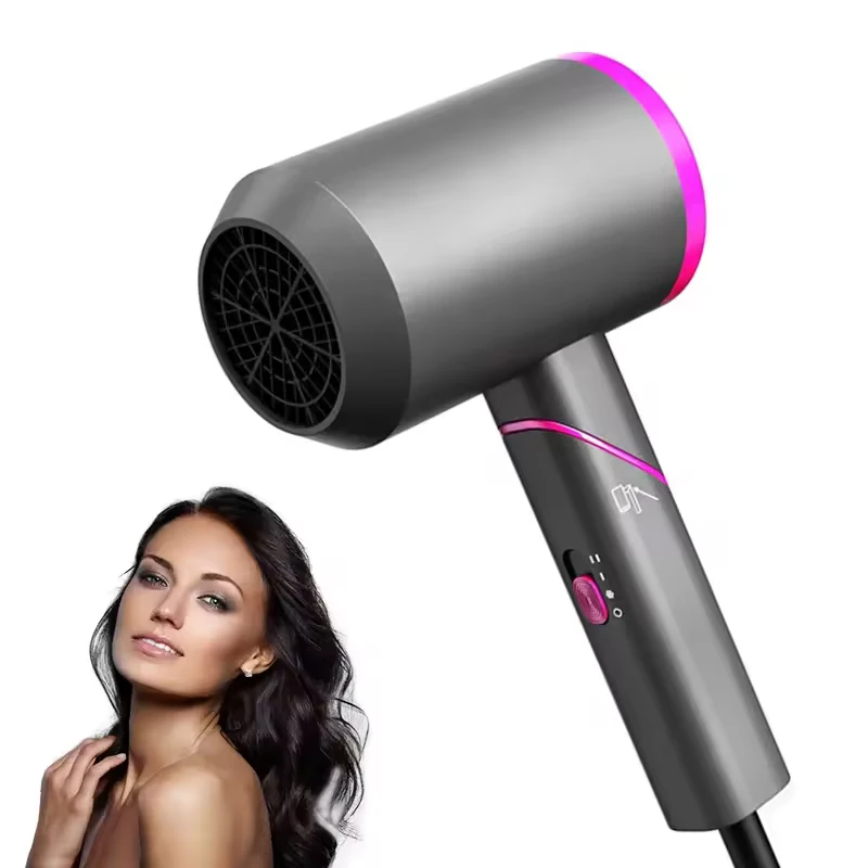 新型リーフレスヘアドライヤー美容院用パワフル静音ワンステップ折りたたみ式電気イオン折りたたみハンマーヘアブロードライヤー