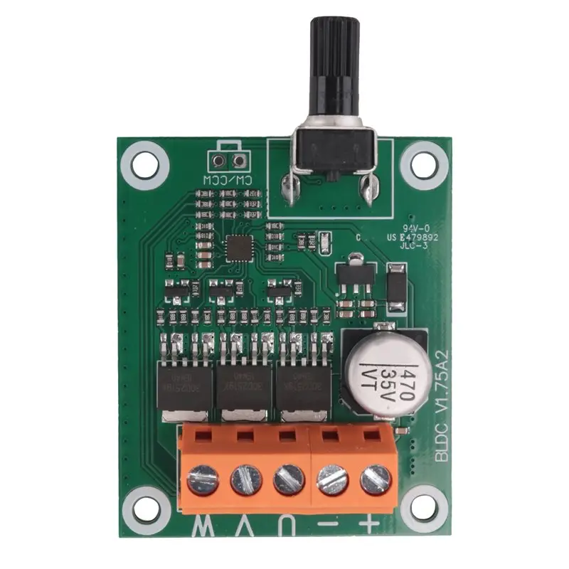

Плата контроллера бесщеточного двигателя постоянного тока A75Q 6В 12В 24В, регулятор скорости для CD-приводов и вентиляторов, аксессуары для DIY-контроллеров двигателей