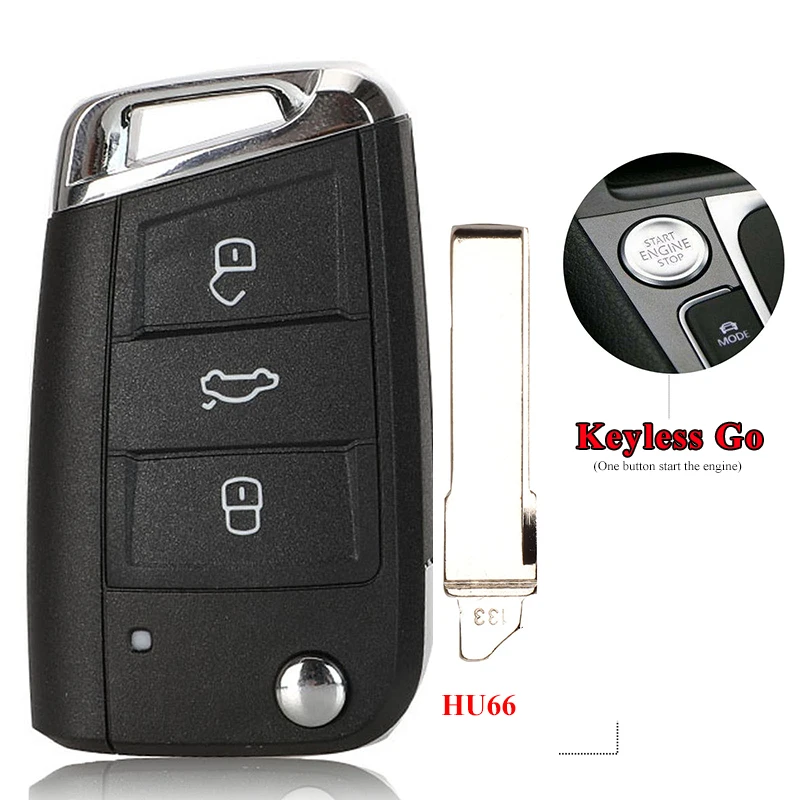 Auto-Funkschlüssel 434 MHz Megamos AES MQB für VW Seat Leon Ateca Golf7 MK7 Touran Polo Tiguan Skoda Octavia 5G 6959752 AB BB 6V 0959752