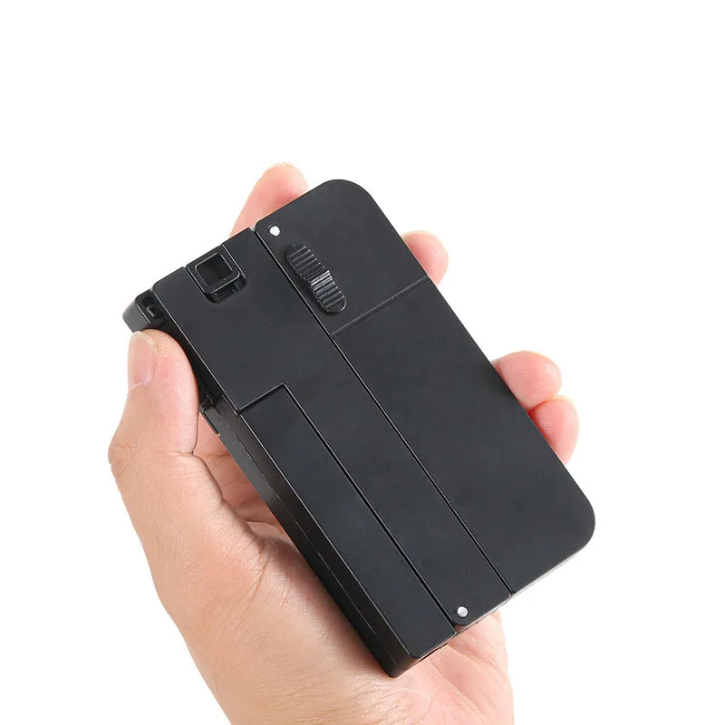 1PC NEW Arrival Funny Plastic life car Throwing Shell Playing Card Gun with Soft Bullet Creative Gun Toy