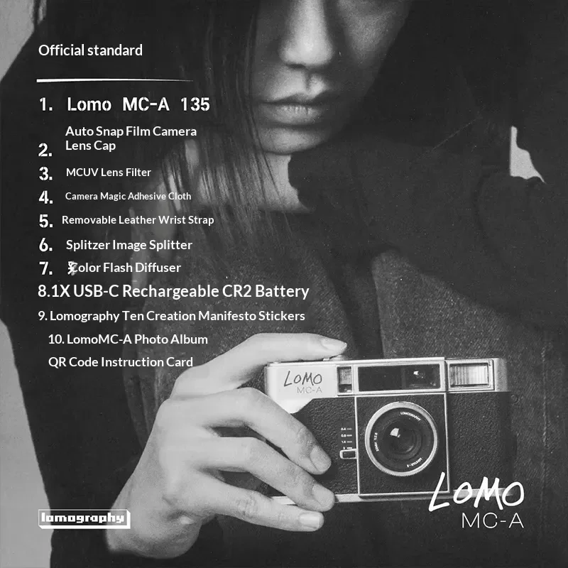 2026 for Lomo MC-A 135 Fully Automatic Point and Shoot Film Camera Metal Body Fast Autofocus Built in Powerful Flash