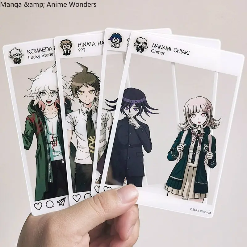 

Danganronpa Nagito Komaeda Kokichi Oma Yasuhiro Taeko Nanami ChiaKi Косплей Прозрачная карта Мультяшные карты Закладка Хэллоуин