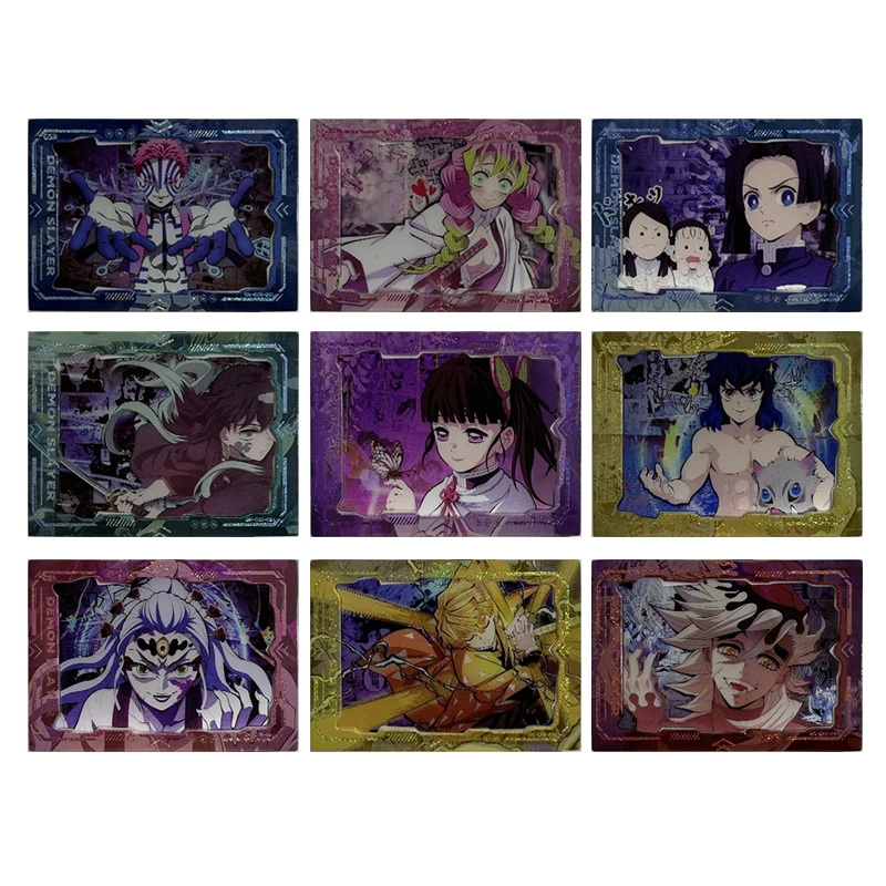 

Anime Demon Slayer Kanroji Mitsuri Hashibira Inosuke Agatsuma Zenitsu Collectible Cards Christmas Birthday Gifts Children's Toys