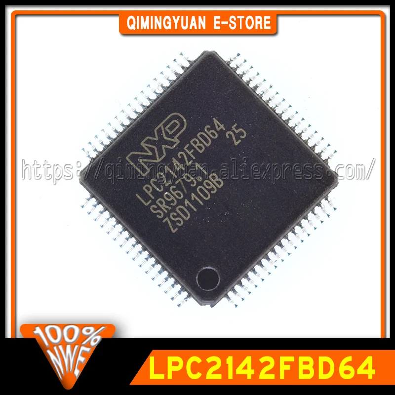1 ~ 20 PÇS/LOTE LPC2142FBD64 QFP64 ARM7 microcontroladores de 16/32 bits (MCUs) 100% novo estoque local
