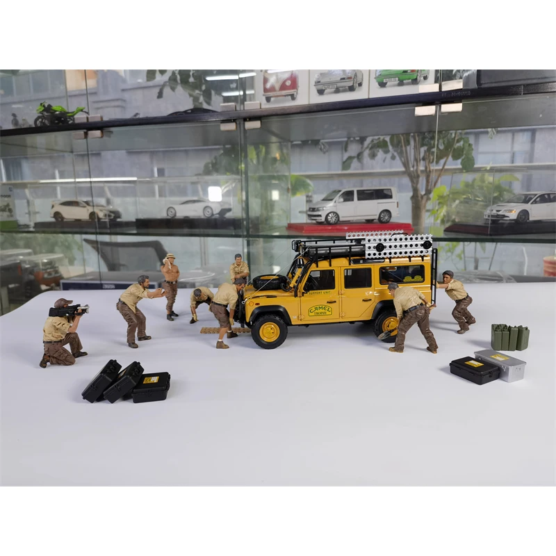 1:18 Modello in resina pressofusa Fuoristrada Squadra di salvataggio Varie posizioni di Eescue Accessorio di scena Action Figure fai da te Display Collezione regalo