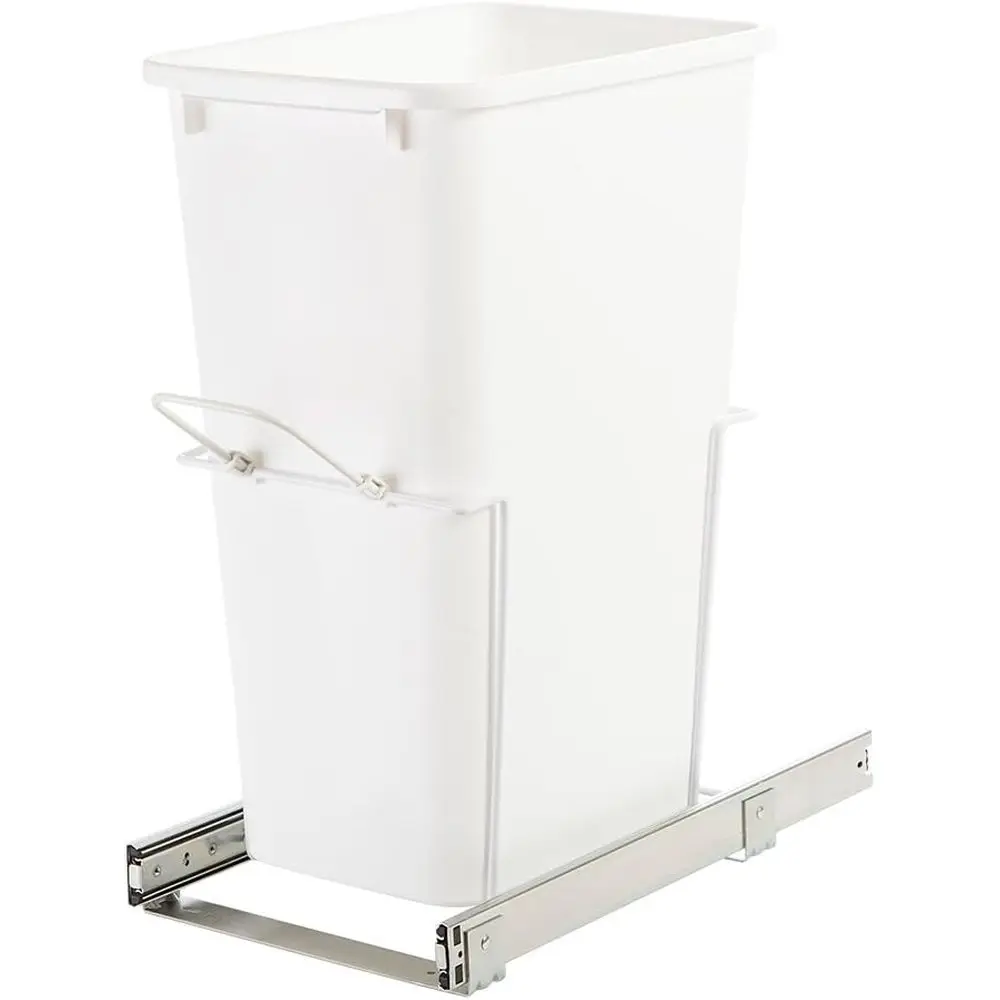 

Выдвижная мусорная корзина SBM12-1-50WH для установки в нижнюю часть шкафа, 22,88 x 11 x 20 дюймов, белая