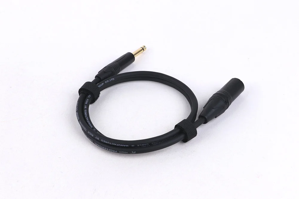 6,35 mm Mono-Stecker TS-Buchse auf 3-poliges XLR-Stecker/Buchse Audiokabel für Pro-Aufnahme, Verlängerung, Mikrofon, Kabel, Mixer, Lautsprecher, Verstärker, Live – Detail 3