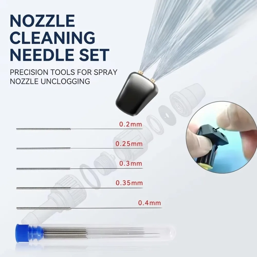 3D Printer Nozzle Cleaning Kit Stainless Steel Needles For Stove Shower Head Car Washer Jet Unclog Tool