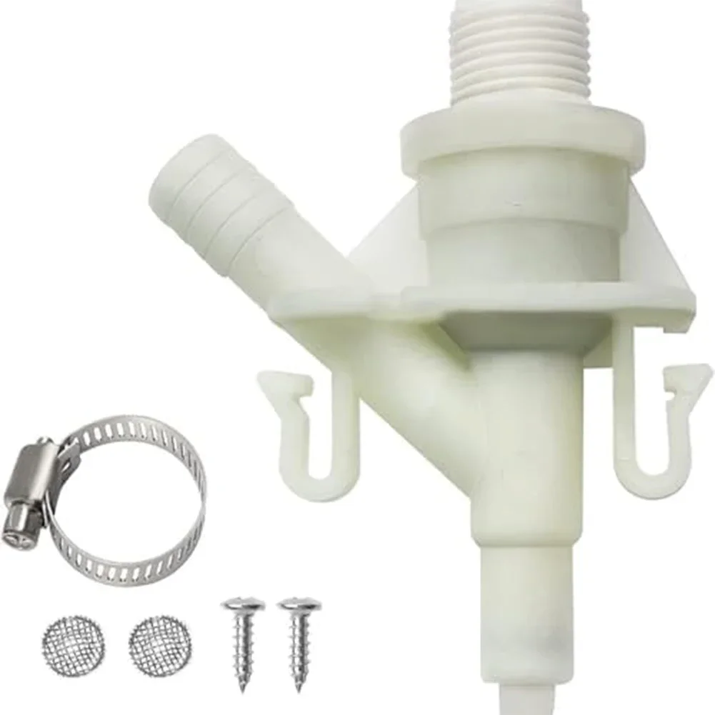 

RV Water Filter Valve Kit Replacement Part For Camping RV Toilet Pedal Flush White Fitment Domitic 300 310 320
