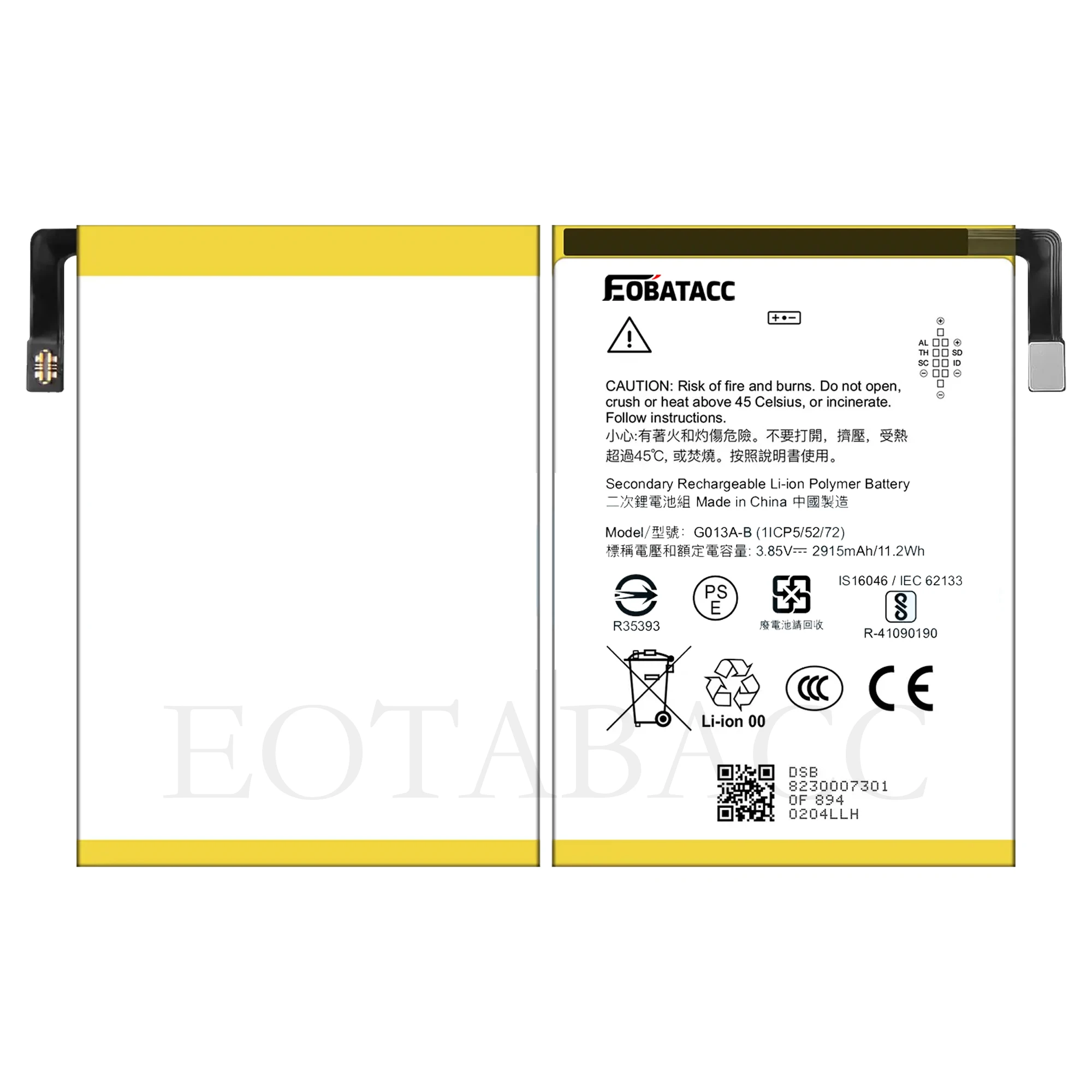 2026 YEARS EOBATACC 100% New G013A-B 2915mAh Replacement Battery For Google Pixel 3 Pixel3  Batteries+Tools + Free Tools