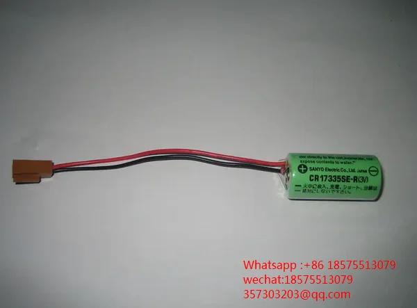 FOR New SAN YO CR17335SE-R 3V PLC Industrial Lithium Battery With Plug