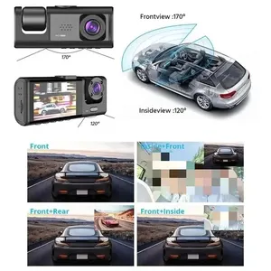 3-Channel DVR Car HD 1080p, 3-lens inside, Fammy Trace, 3 Way Camera, DVVS Recorder, Video Register, Dashcam Camcorder 12 Main Sales Gadgets for Cars - №7