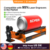 ACMER M2 Laser Rotary Roller Y-axis 360° Rotary moudle Laser Cutting Engraving For Cylindrical Objects 4-138mm Accessories