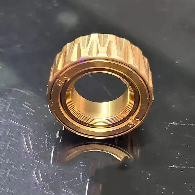 EDC Fidget Spinner Metal Adult Decompression Brass Magnetic Leisure Toys