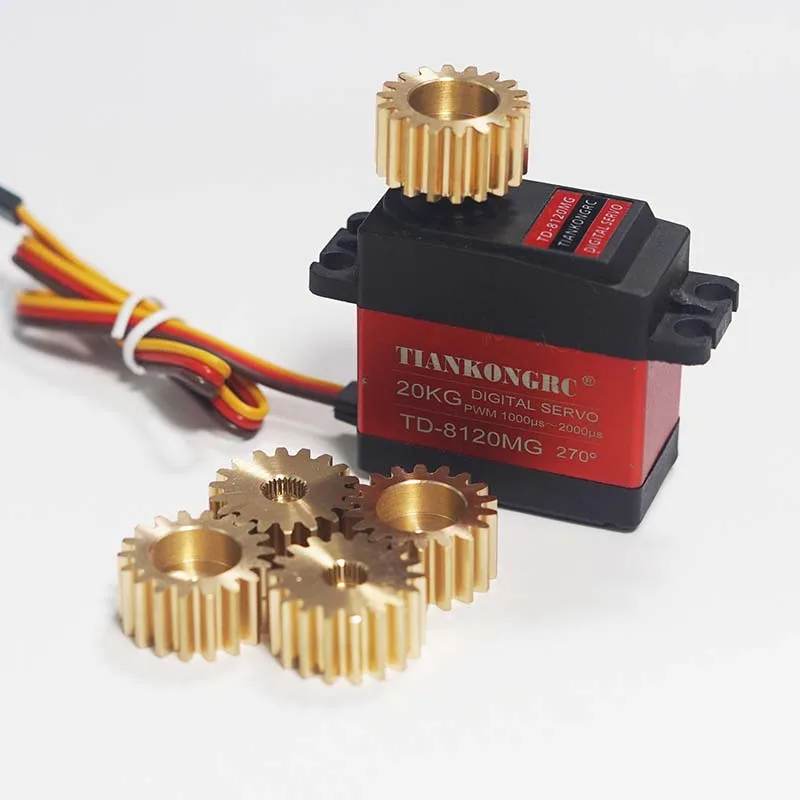 18-tooth metal gear for 25T standard servos; disk-type external-tooth gear for RC model and robot servo accessories