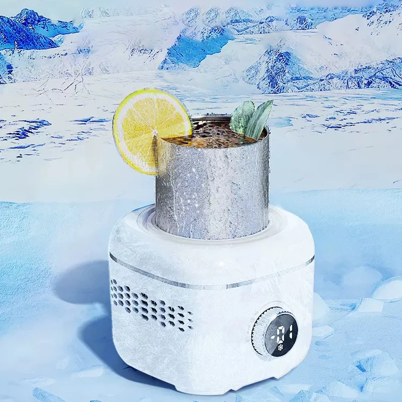 휴대용 전기 냉각 가열 컵, 커피 머그잔, 스마트 냉장고 컵, 가정 사무실 기숙사용 미니 보온병 컵