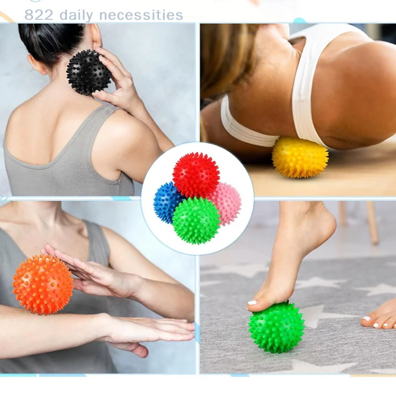 1PC Peanut Massage Spiky Ball Training Muscle Pain Stress Foot Massager Relaxation Myofascial Balls For Plantar Massage Tools