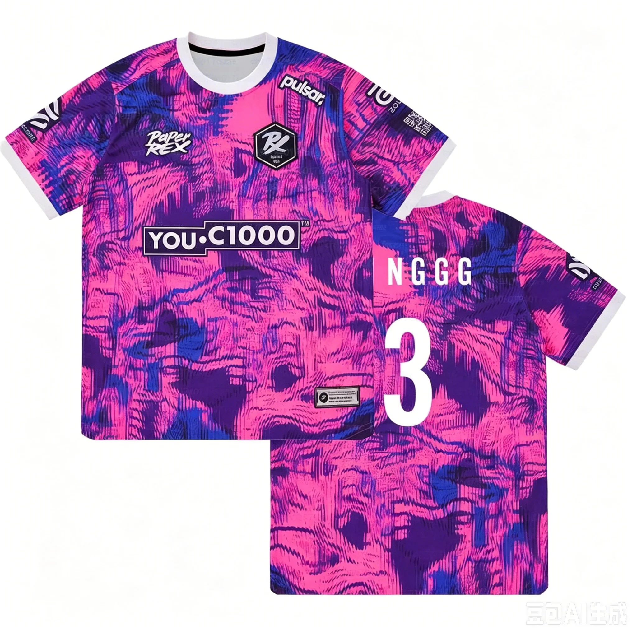 2026 Paper Rex PRX Valorant Trikot Esports Team Uniform Dino Marine Gaming Shirt Herren Atmungsaktives Schnelltrocknendes Fan T-Shirt Tops Kinder – Detail 4