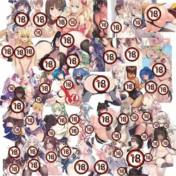 50 sztuk Waifu Hentai Anime seksowne dziewczyny śliczne wszechstronne wodoodporne naklejki (18+)