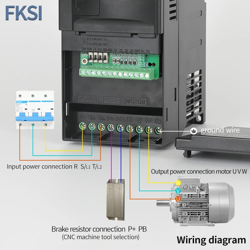 Imagem -05 - Inversor Variável do Conversor do Controle do Vetor da Movimentação da Frequência de Vfd Controlador de Velocidade do Motor 380v 220v 0.75 kw 1.5 kw 2.2 kw 3.7 kw 5.5 kw