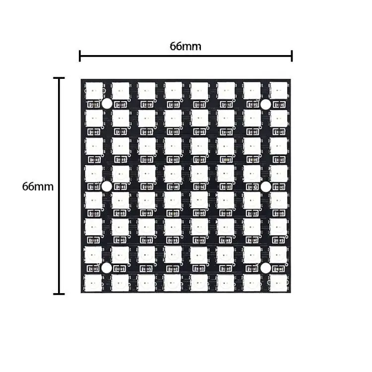 WS2812 LED 5050 RGB 8x8 modulo matrice LED 64 Bit