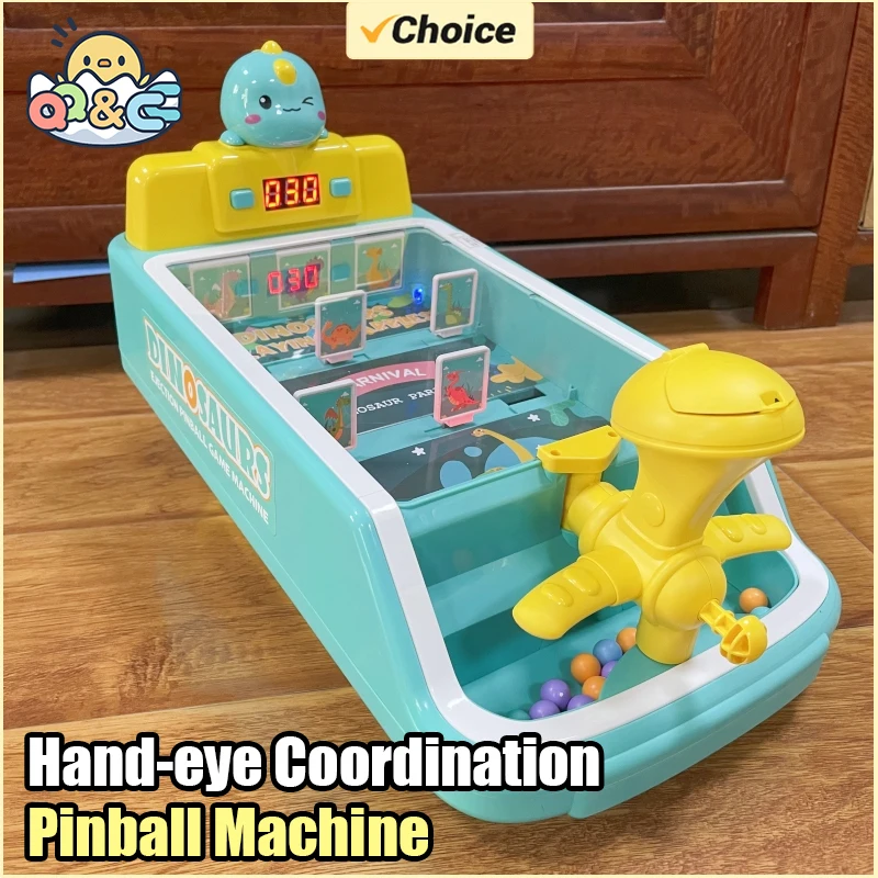 Máquina de Pinball para niños, juguete con puntuación de luces musicales, regalos, juegos de fiesta familiares, coordinación mano-ojo, juguetes educativos para niños, regalos