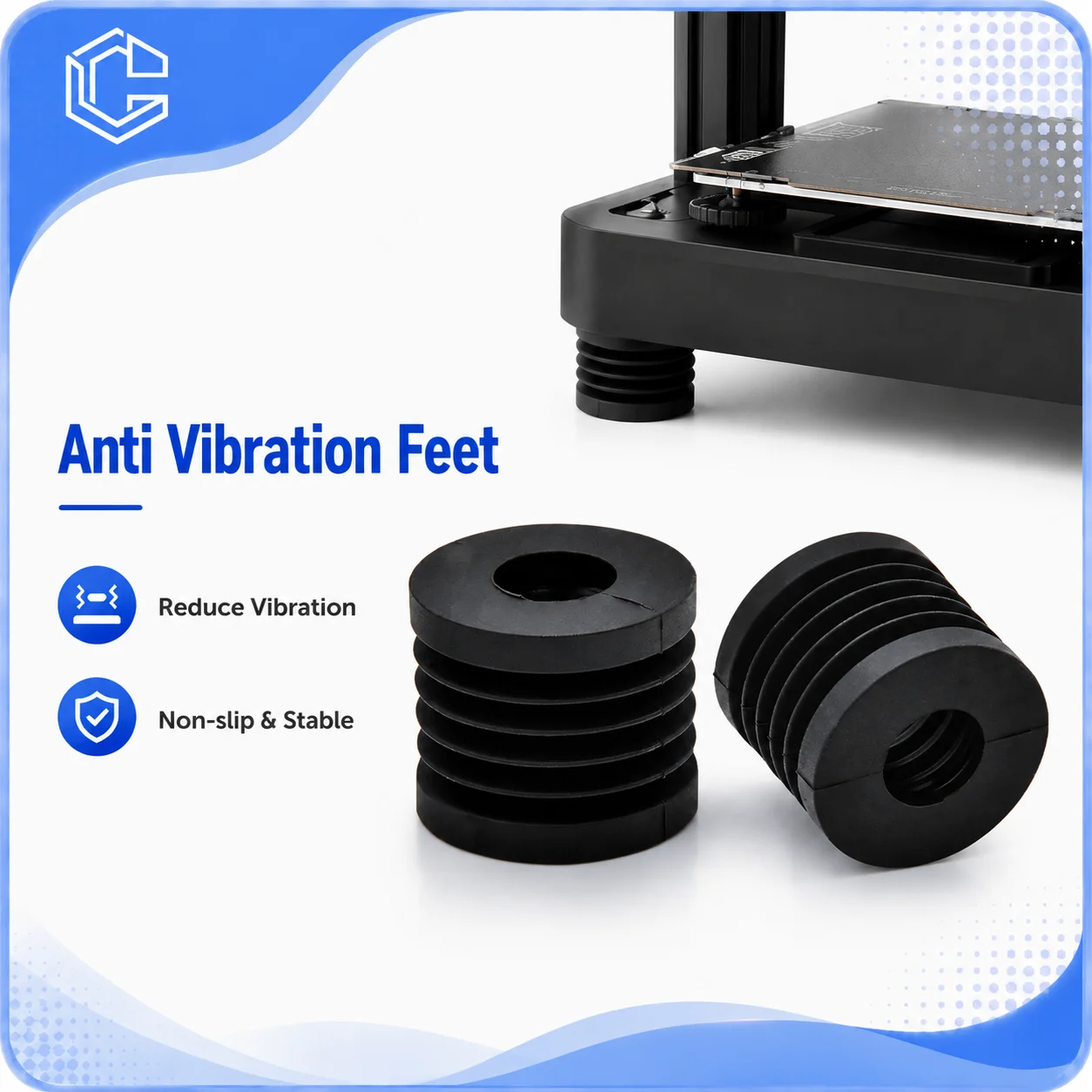 3D Printing Tablet - Pés Antivibração para Impressora 3D (4/8