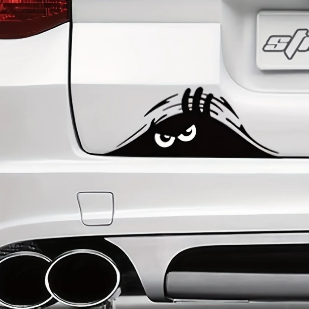 Car interior stickers Various Colors Vinyl Decal Angry Peeping Devil Eyes Motorcycle Decorative Accessories Creative