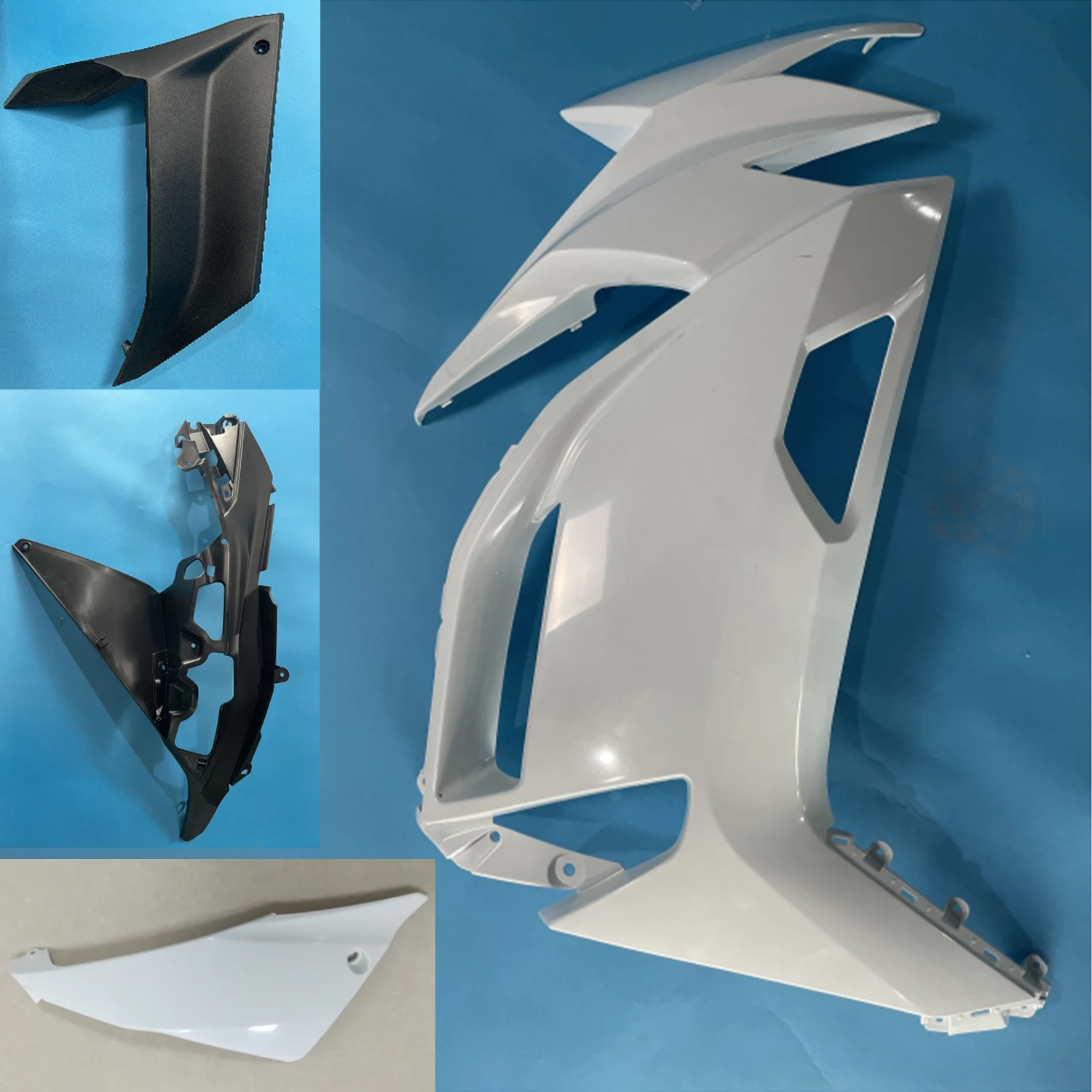 Fit For KAWASAKI NINJA 650 ER6F 2020 - 2023 4 Pcs Right Part Batwing Fairing Bodywork Panel ER-6F NINJA650