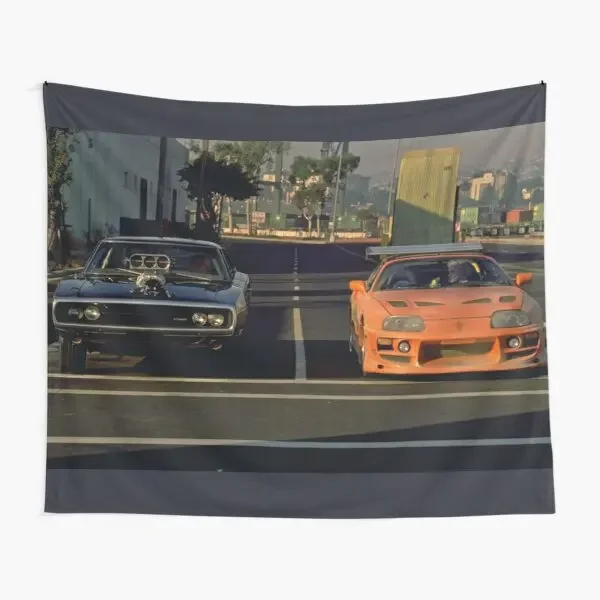 Fast Furious Jdm Aethsetic  Tapestry Yoga Living Printed Beautiful Towel Home Travel Wall Room Colored Bedroom Mat Decor Art