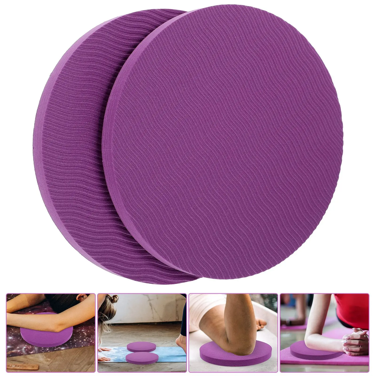 

2Pcs Yoga Knee Pads Yoga Mat for Knee Elbows Supple Knee Pad Elbow Cushion Fitness Support Padding Sports Fitness Guard Mat