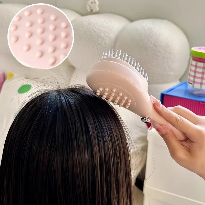 Self-Cleaning Hair Brush Anti-Static Scalp Massage Comb Magic Retractable Hair Comb Detangling Brush Salon Styling Tool Portable