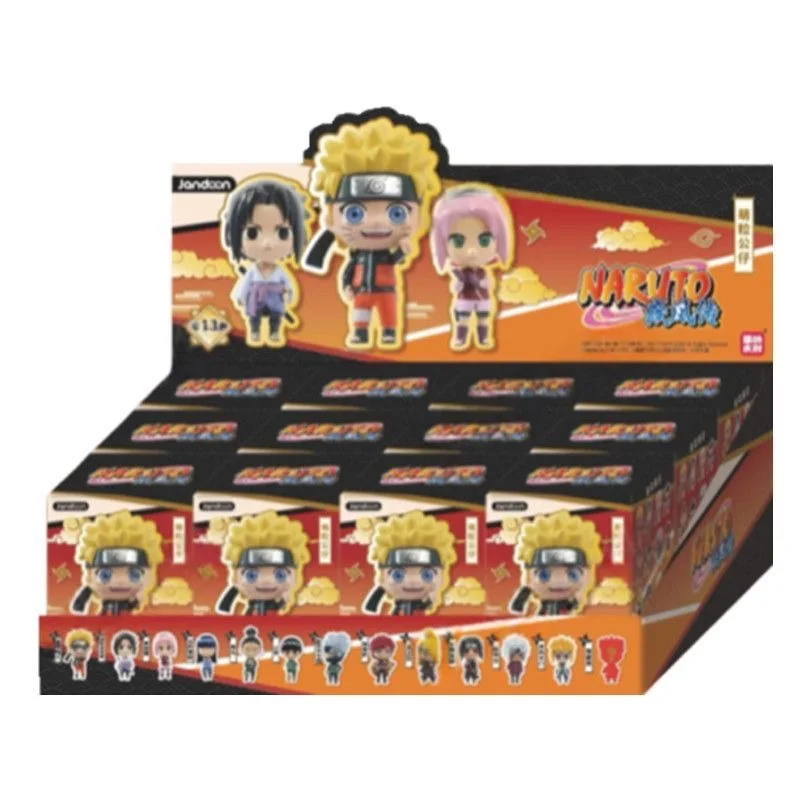 

Jandoon Naruto Shippuden Naruto Sasuke Cute Grain Doll Blind Box Action Finger Trendy Play Ornament Toy