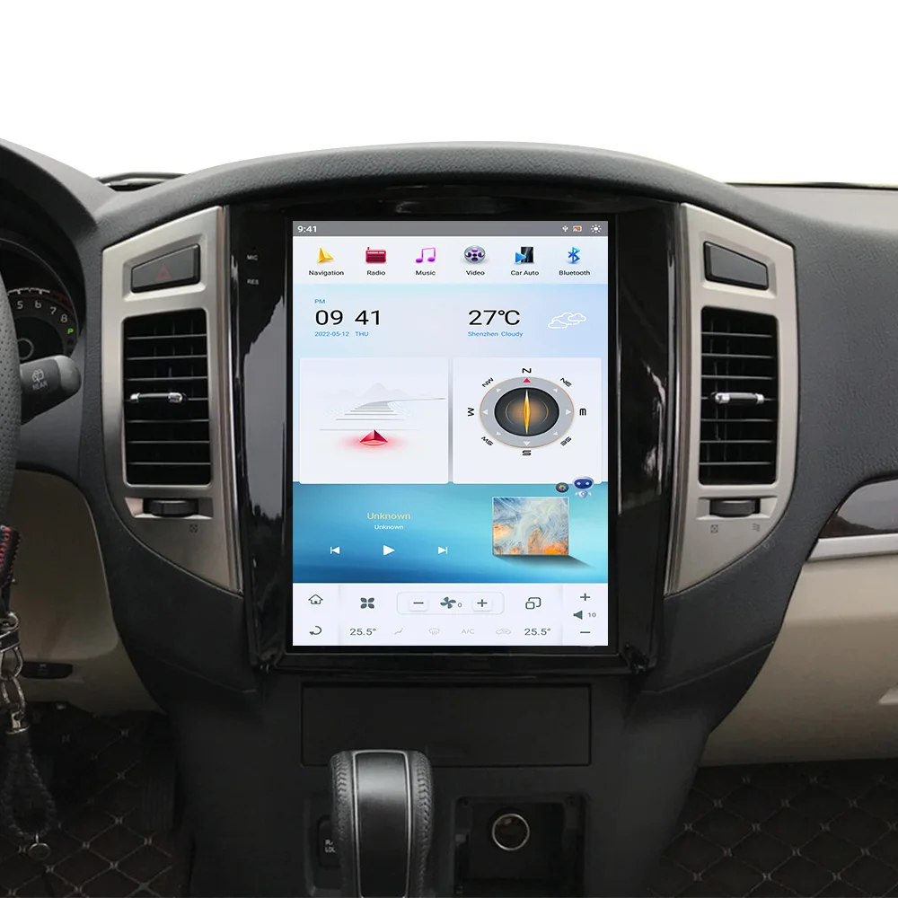 Carplay Android 13 Car Screen for Mitsubishi Pajero V97 V93 Shogun Montero 2006-2016 GPS Navigation Multimedia Player Head Unit