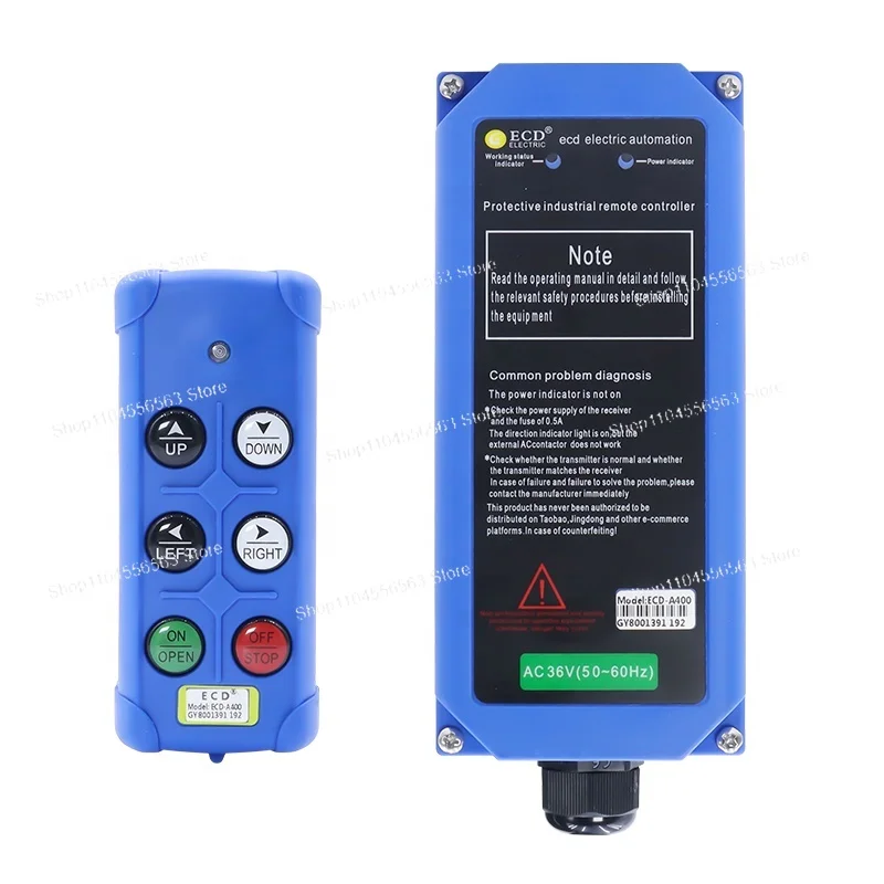 

ECD-A400 Factory Wireless Crane Pendant Tail Lift Industrial Radio Remote Control for Mixing Truck Ramp Dump Trailer