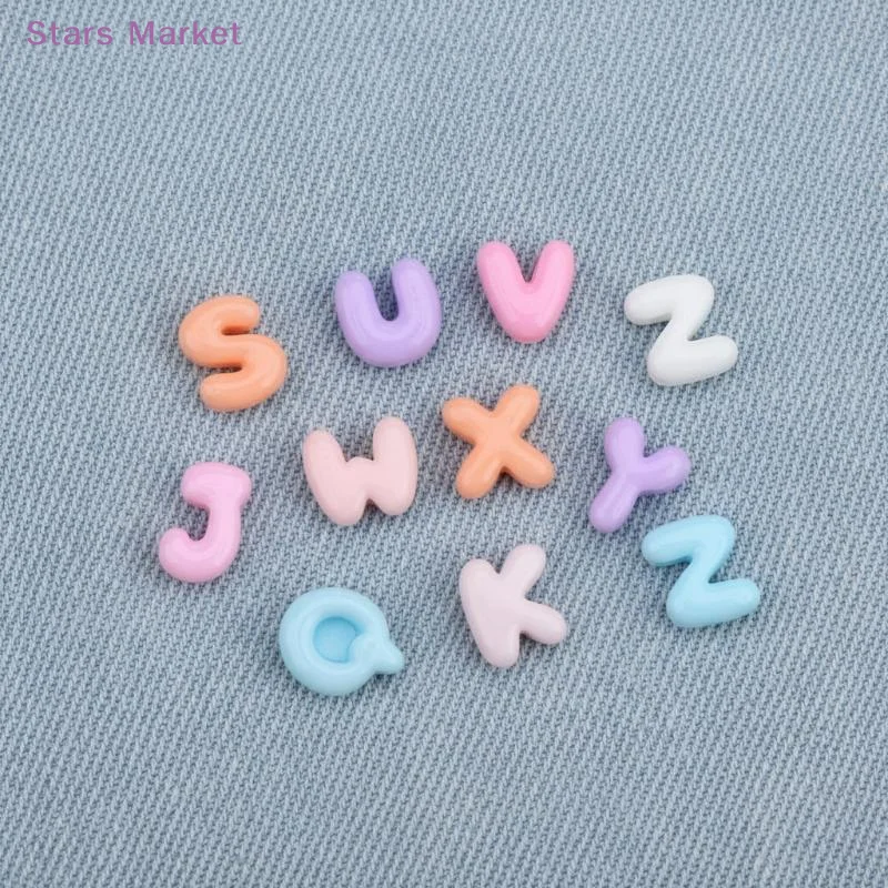 New Handmade Mini Letter Charms Cute DIY Phone Cases Hair Clips Shoes Accessories Random Color