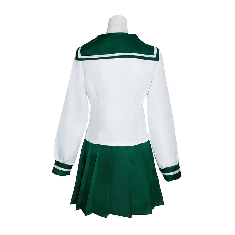 Cosplay Anime Inuyasha Higurashi Kagome Setelan Rok Seragam Pelaut Siswi Cosplay Halloween Kostum Inuyasha untuk Wanita Anak Perempuan
