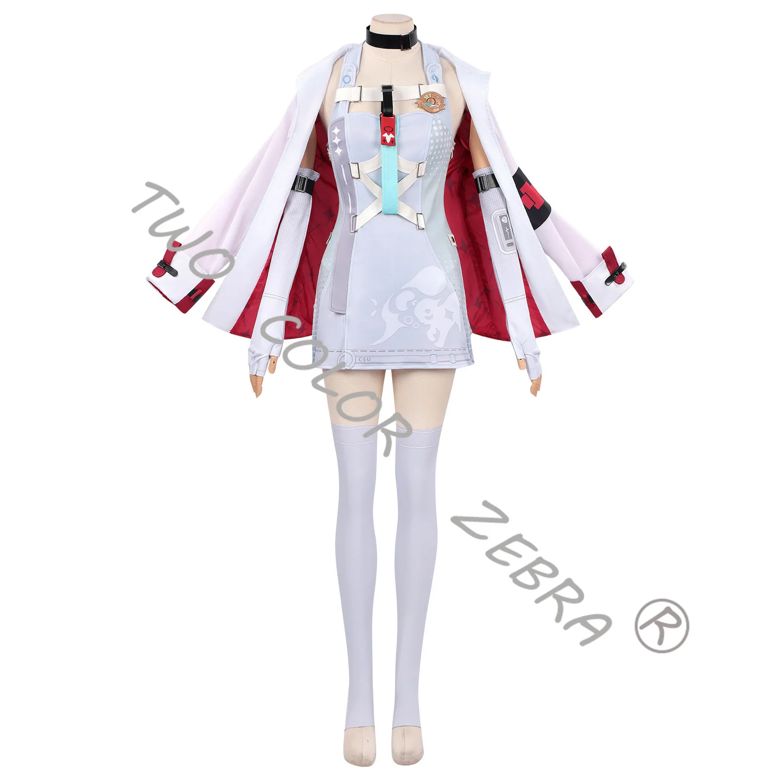 Game Neverness To Everness Oneiroi Eloi Cosplay Costume Futuristic Techwear Style Dress Capes Full Set for Comic Con Party view 3