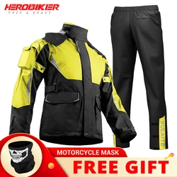 Waterproof Raincoat Motorcycle Rain Cover Suits Motobike Rain Coat Jacket Moto Rain Suit Multicolor Split For Motorcyclist Men