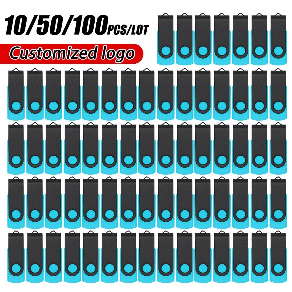 10/50/100pcs/lot Free Faster Shipping Custom Logo USB Flash Drive 2.0 128MB 2GB Good Gift Cheaper Price Pendrive Memory Stick
