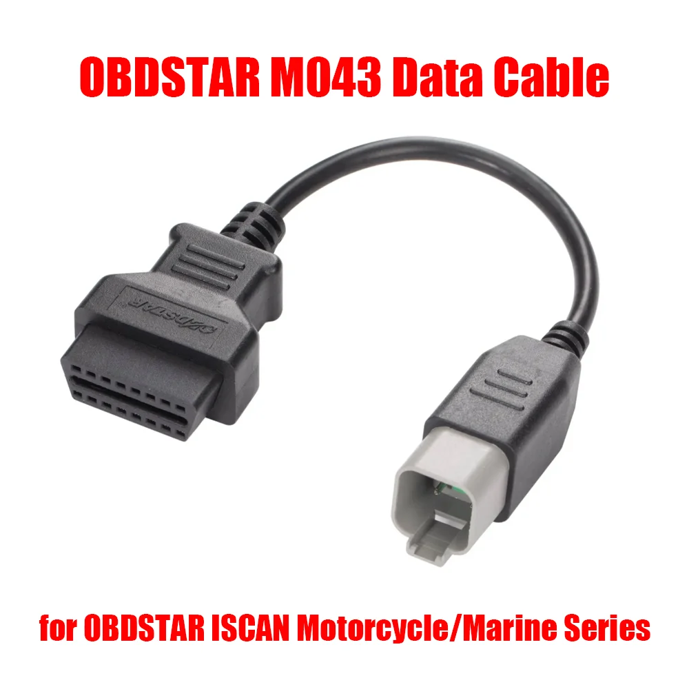 obdstar-m043-データケーブル（obdstar-iscan-オートバイ-マリンシリーズ用）6ピンから16ピン-obd2診断アダプターケーブル（obdstarスキャナー用）