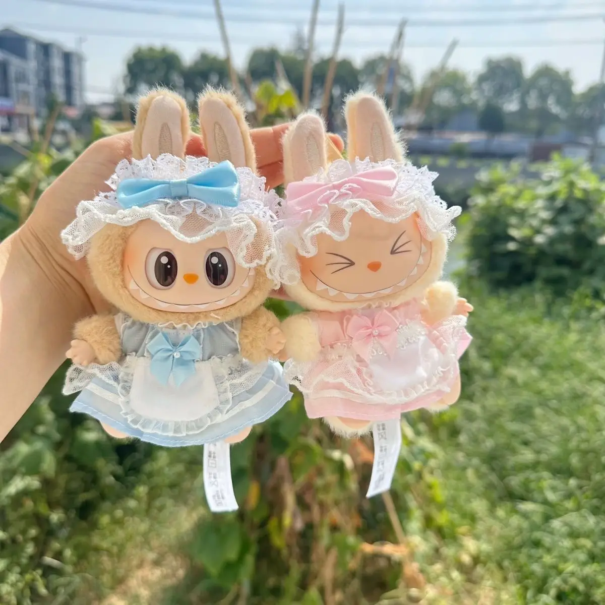 

For/clothe 17cm Labubu Clothes V1v2v3 Labubu Maid Dress Set Pendant Sitting Party Doll Clothes Doll Clothing Replacement