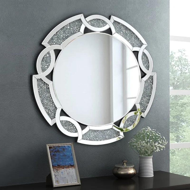 

European Neoclassical Decorative Entrance Mirror Bathroom Mirror Fashion Makeup