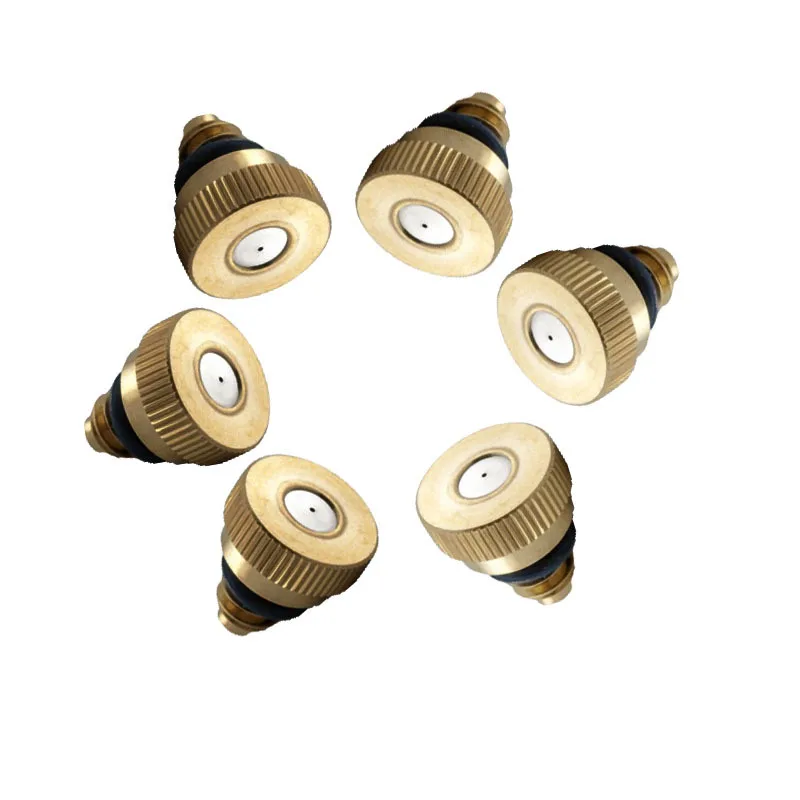 20 teile/los Messing düse. Öffnung 0.1,0.2,0.3,0.4mm, 0,5 Messing nebel düsen, Niederdruck nebel kühldüse.